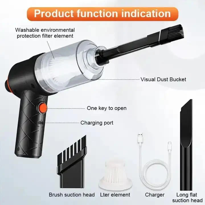 Portable Handheld Air Duster Wireless Vacuum/Suction Cleaner