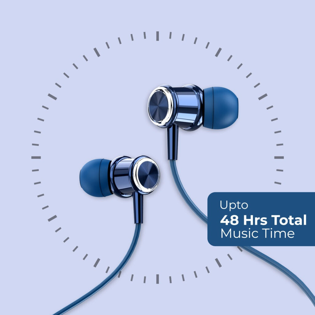 Opulentique-M-10 Wireless Earbuds with 5 EQ Modes, Fast Charging & Sweatproof Design