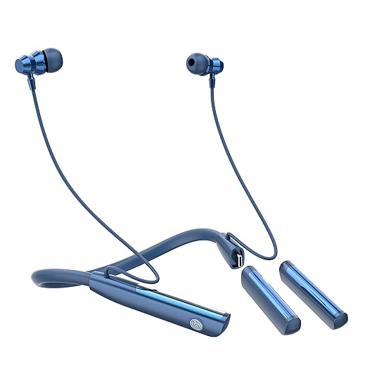Opulentique M160 Wireless Neckband With Upto 140 Hour 13mm Drivers, Type C ASAP Charging, Bluetooth V5.0 Gaming Neckband, ENX Tech, IPX4 Sweat Proof, 6 Months Warranty