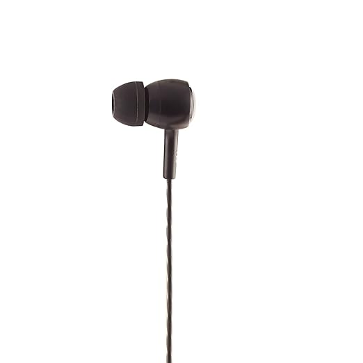 Opulentique Rx-40 in Ear Balanced Bass Earphone | HD Sound Quality | 3.5mm Aux Audio Jack | One Meter Tangle Free Wire Cord | Wired Earphone with in-line Mic | Black Color
