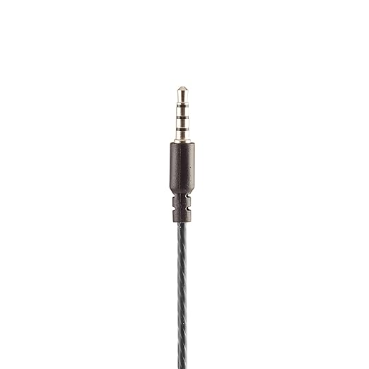 Opulentique Rx-40 in Ear Balanced Bass Earphone | HD Sound Quality | 3.5mm Aux Audio Jack | One Meter Tangle Free Wire Cord | Wired Earphone with in-line Mic | Black Color