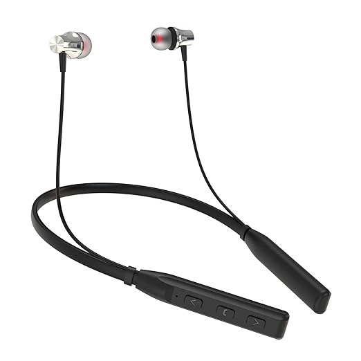 Opulentique-M120 Wireless Neckband With Bluetooth V.5.1 EDR Chip For Gaming 24 Hours Play Time
