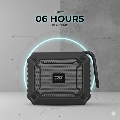Opulentique-B30 Wireless Speaker Bluetooth V5.3 Connectivity 10 mm, 7 Watts Sounding of Functions 2X Extra Bass, Support BT/FA/FM/AUX, 6 Hours Playback Time