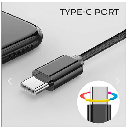 Opulentique T-350 Wired HiFi Earphones with 3.5mm & Type-C Plug, Ergonomic Design, Sweat-Proof, 1.2m Cable