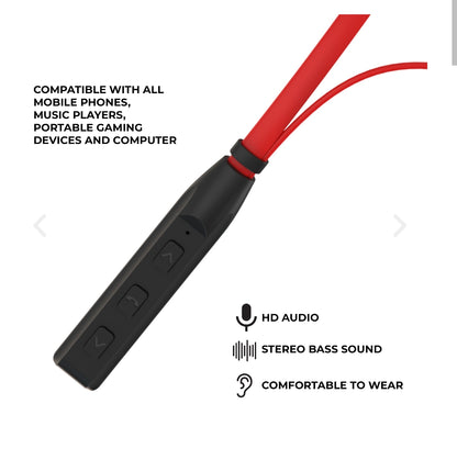 Opulentique-M120 Wireless Neckband With Bluetooth V.5.1 EDR Chip For Gaming 24 Hours Play Time