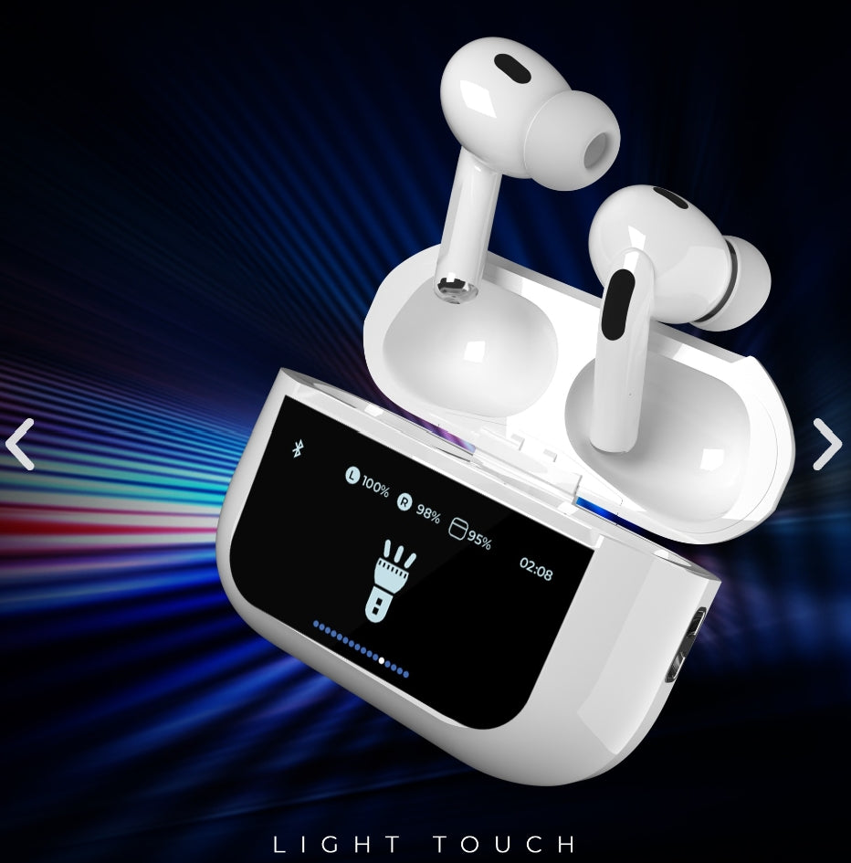 Opulentique ANC TWS-750 Wireless Earbuds | Hd Touch Display | BT Version 5.3 Play time Upto 78 hrs, IPX5, Noise Cancellation-With 6 Month Warranty