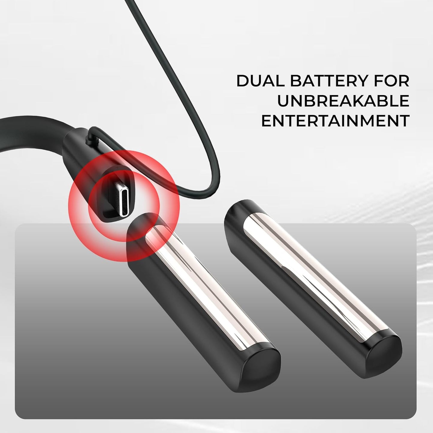 Opulentique M160 Wireless Neckband With Upto 140 Hour 13mm Drivers, Type C ASAP Charging, Bluetooth V5.0 Gaming Neckband, ENX Tech, IPX4 Sweat Proof, 6 Months Warranty