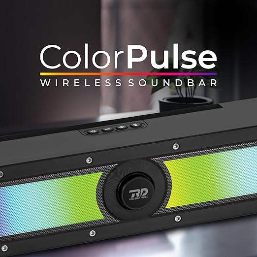 Opulentique SP 32 ColorPulse Wireless Soundbar Upto 9 Hours Playtime-1-2 Hrs Charging 10W Speaker 1500mAh Battery Capacity Supreme bass Bluetooth Sound bar Supports TF/SD Card/FM/USB/AUX 8 Black